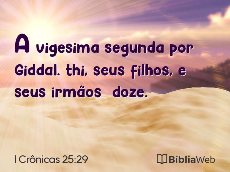 I Crônicas 25:29 em imagem para compartilhar