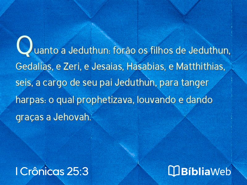 I Crônicas 25:3 em imagem para compartilhar