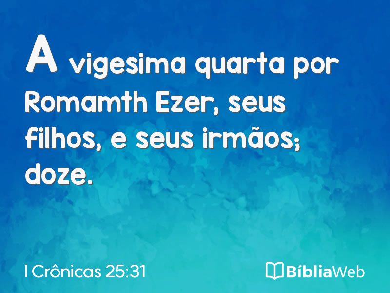 I Crônicas 25:31 em imagem para compartilhar