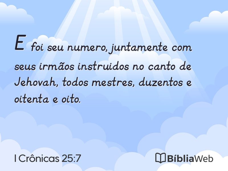 I Crônicas 25:7 em imagem para compartilhar
