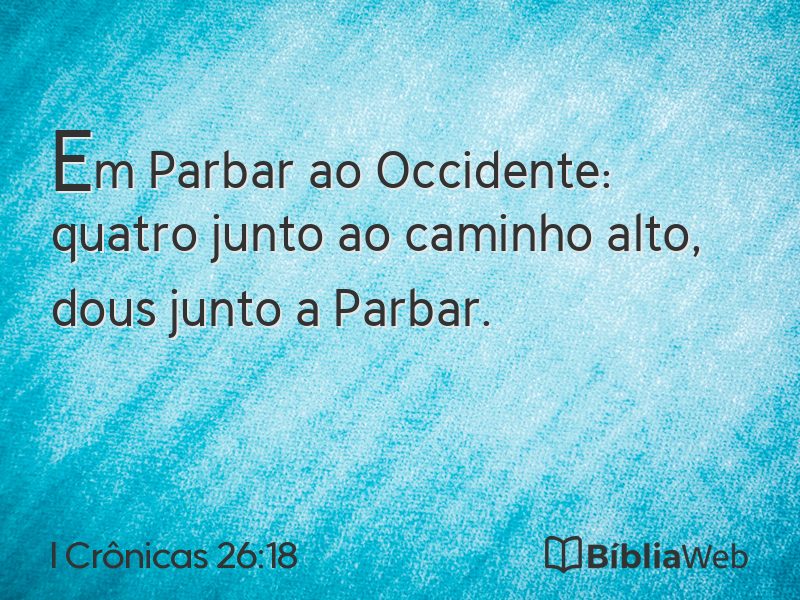 I Crônicas 26:18 em imagem para compartilhar