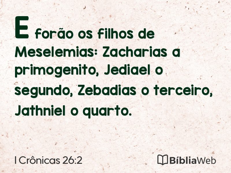 I Crônicas 26:2 em imagem para compartilhar