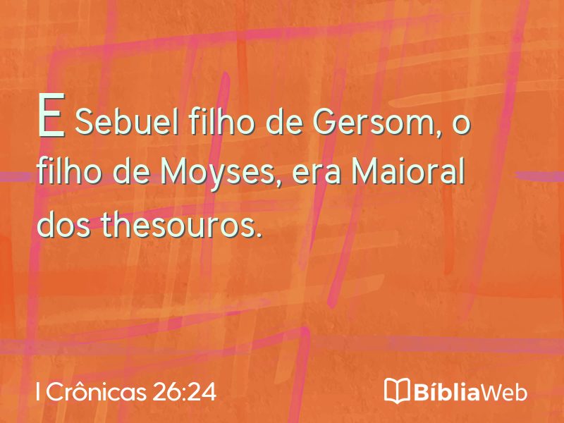 I Crônicas 26:24 em imagem para compartilhar