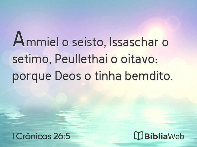 I Crônicas 26:5 em imagem para compartilhar