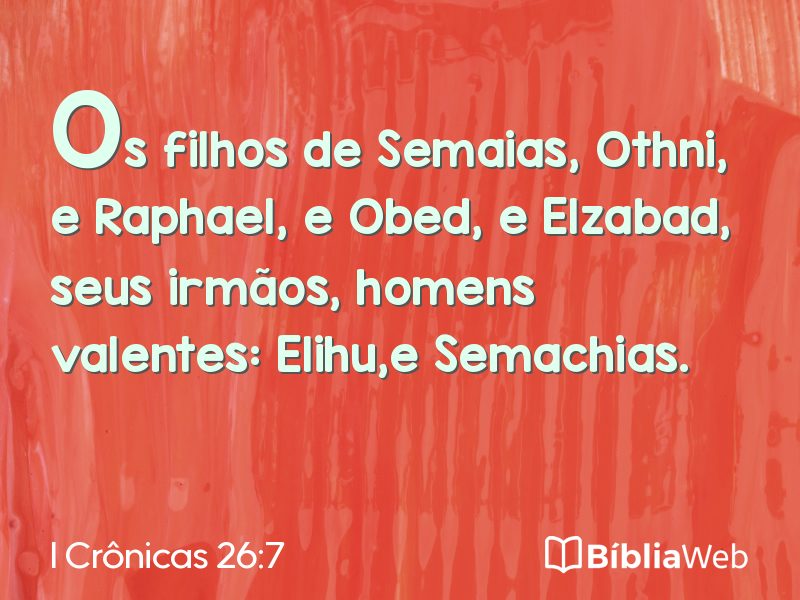 I Crônicas 26:7 em imagem para compartilhar
