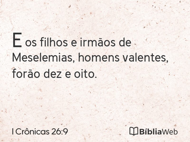 I Crônicas 26:9 em imagem para compartilhar