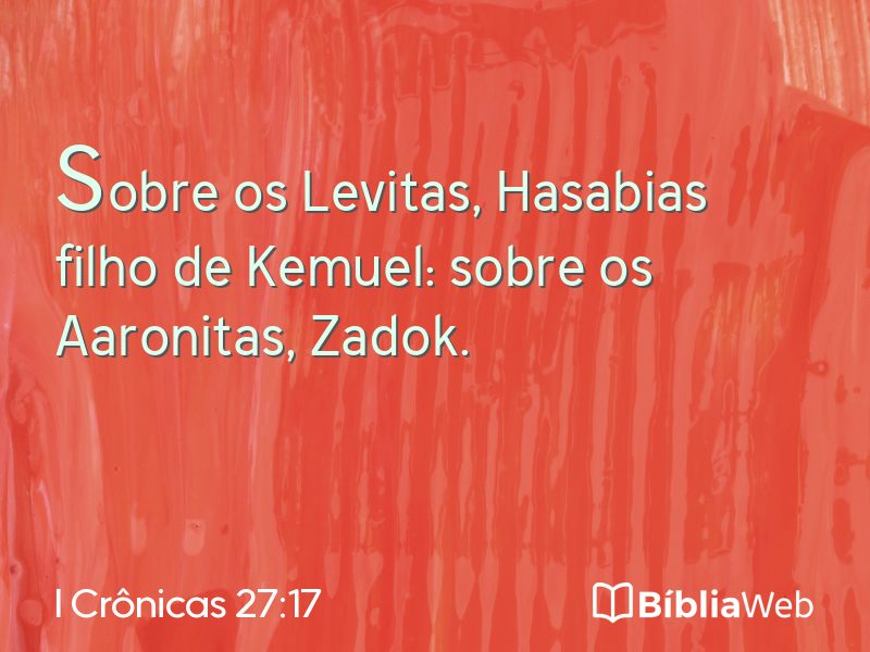 I Crônicas 27:17 em imagem para compartilhar