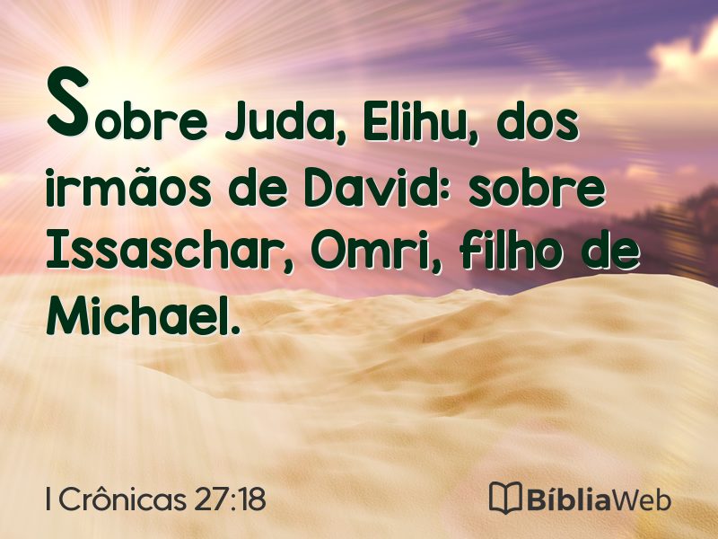 I Crônicas 27:18 em imagem para compartilhar