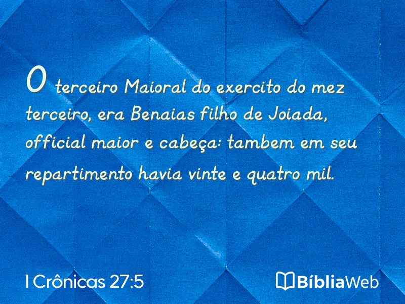 I Crônicas 27:5 em imagem para compartilhar