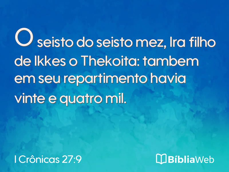 I Crônicas 27:9 em imagem para compartilhar