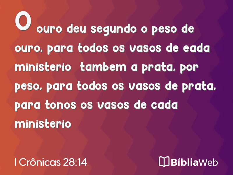 I Crônicas 28:14 em imagem para compartilhar