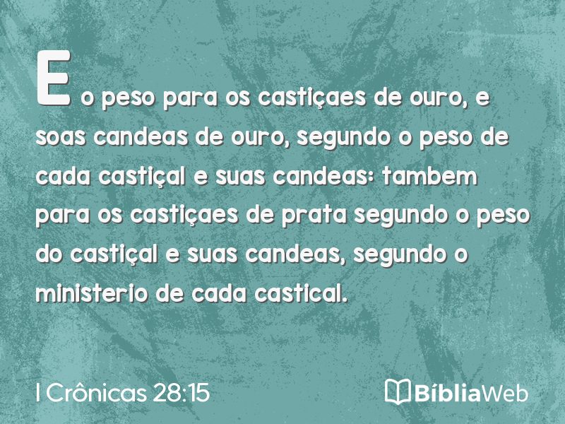 I Crônicas 28:15 em imagem para compartilhar