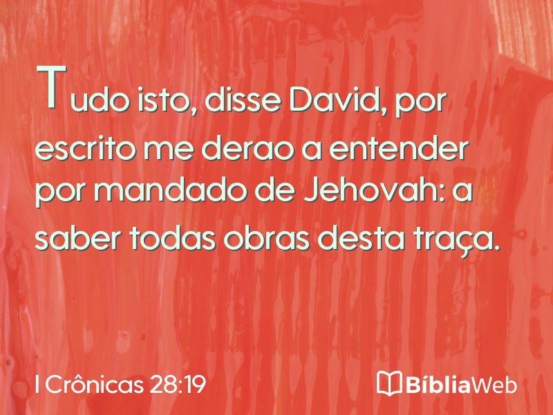 I Crônicas 28:19 em imagem para compartilhar