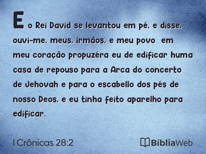 I Crônicas 28:2 em imagem para compartilhar