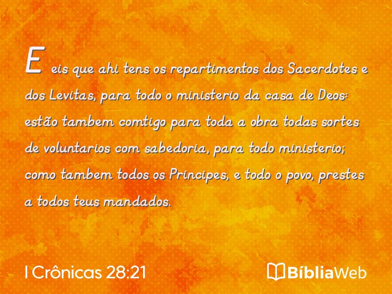 I Crônicas 28:21 em imagem para compartilhar