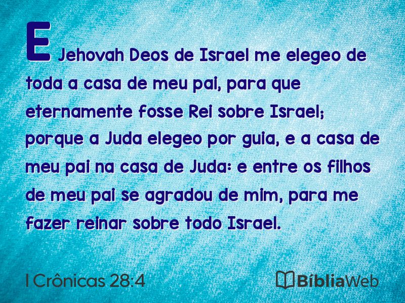 I Crônicas 28:4 em imagem para compartilhar
