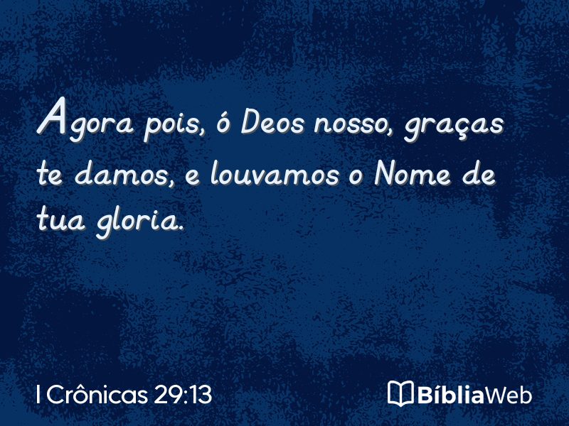 I Crônicas 29:13 em imagem para compartilhar