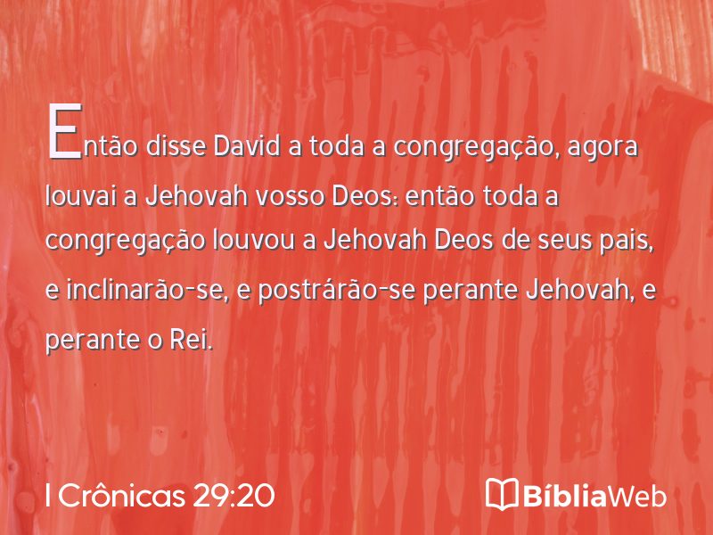 I Crônicas 29:20 em imagem para compartilhar