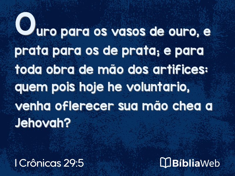 I Crônicas 29:5 em imagem para compartilhar