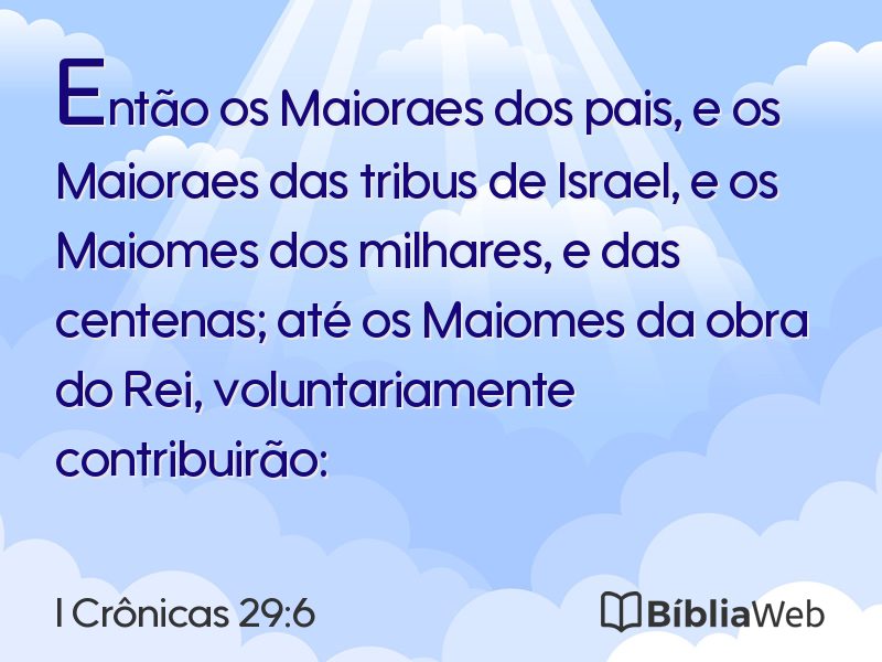 I Crônicas 29:6 em imagem para compartilhar