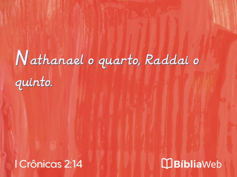 I Crônicas 2:14 em imagem para compartilhar