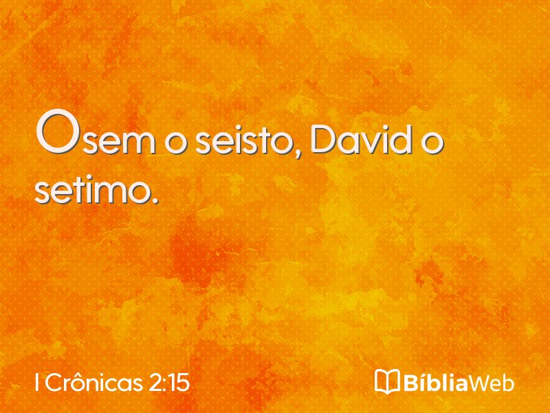 I Crônicas 2:15 em imagem para compartilhar