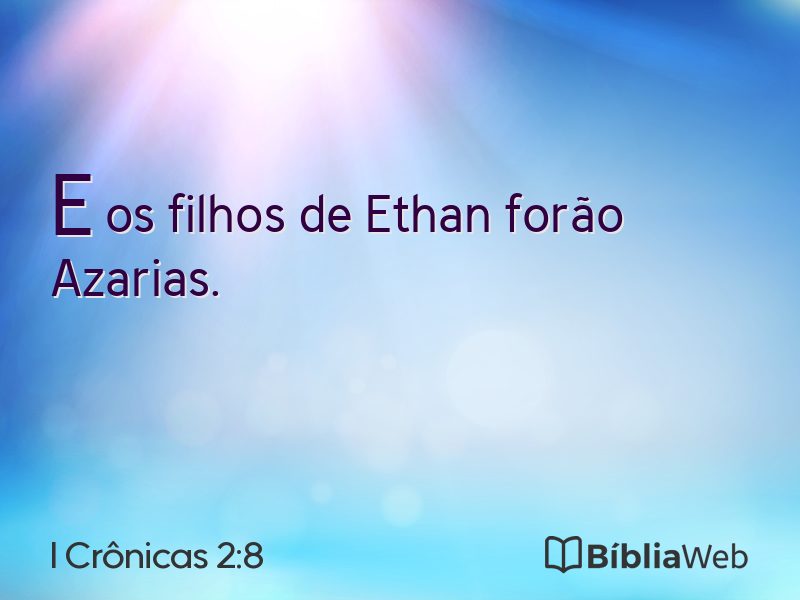 I Crônicas 2:8 em imagem para compartilhar