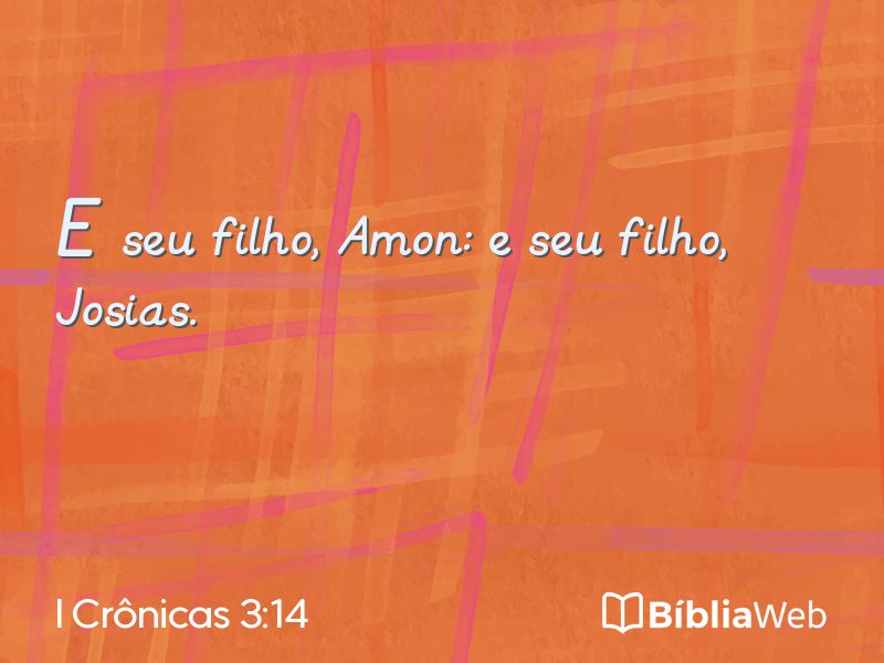 I Crônicas 3:14 em imagem para compartilhar