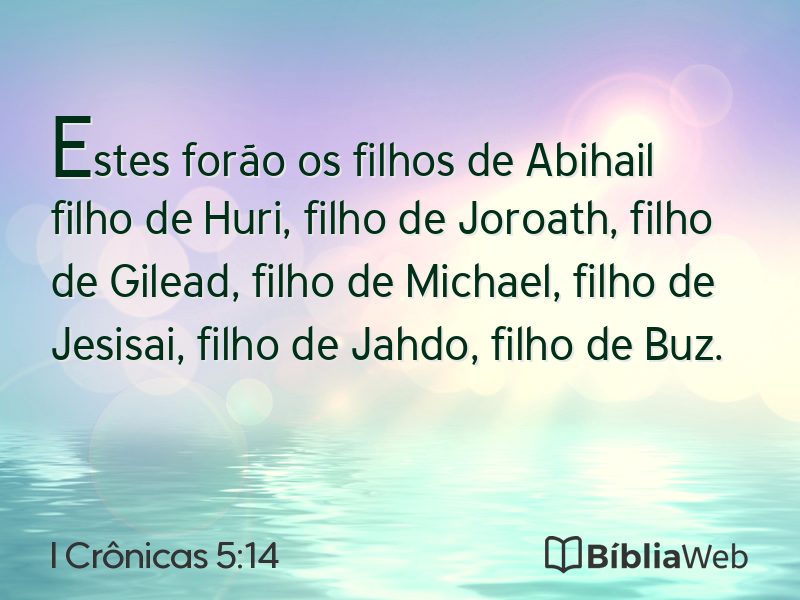 I Crônicas 5:14 em imagem para compartilhar