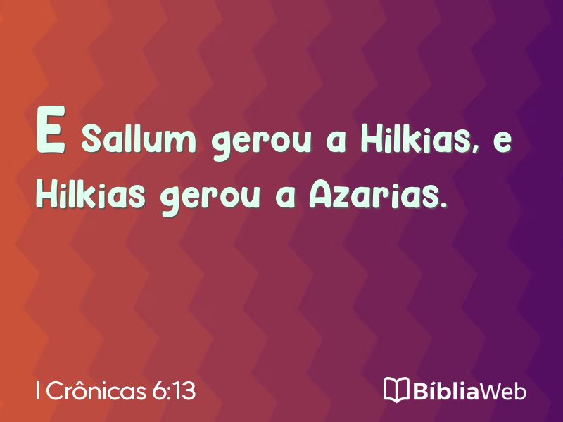 I Crônicas 6:13 em imagem para compartilhar