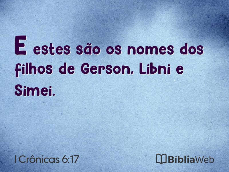 I Crônicas 6:17 em imagem para compartilhar