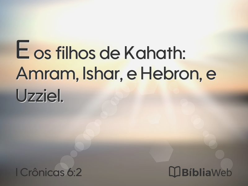 I Crônicas 6:2 em imagem para compartilhar