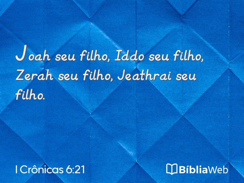 I Crônicas 6:21 em imagem para compartilhar
