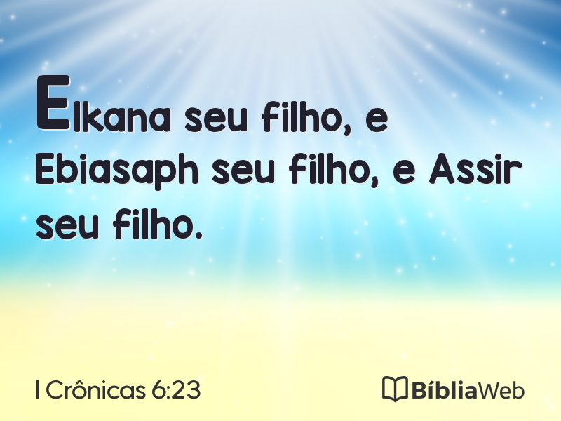 I Crônicas 6:23 em imagem para compartilhar