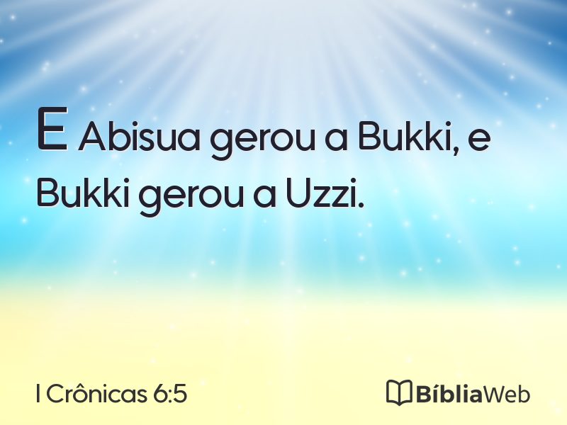 I Crônicas 6:5 em imagem para compartilhar