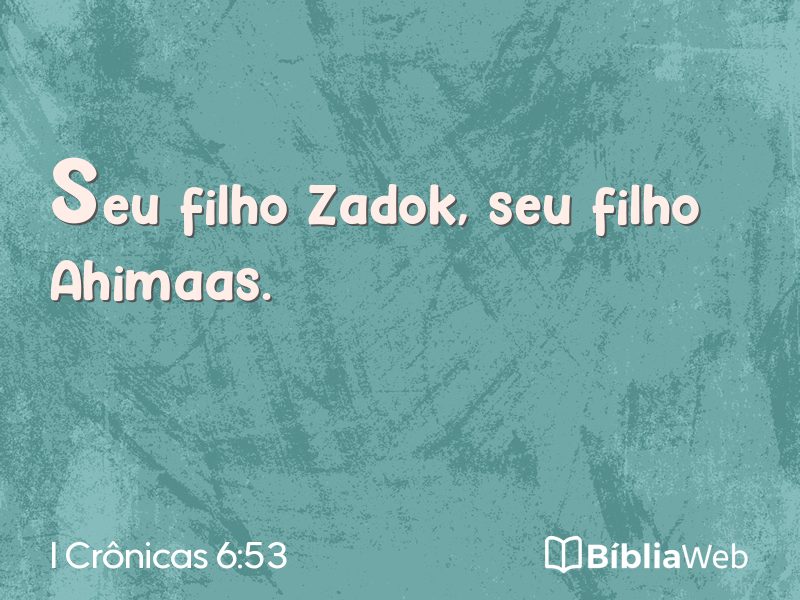 I Crônicas 6:53 em imagem para compartilhar