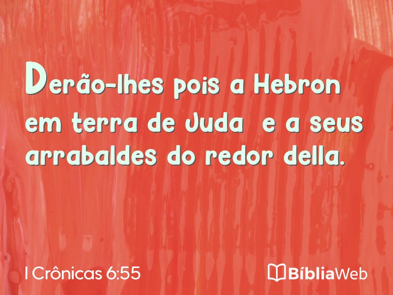 I Crônicas 6:55 em imagem para compartilhar