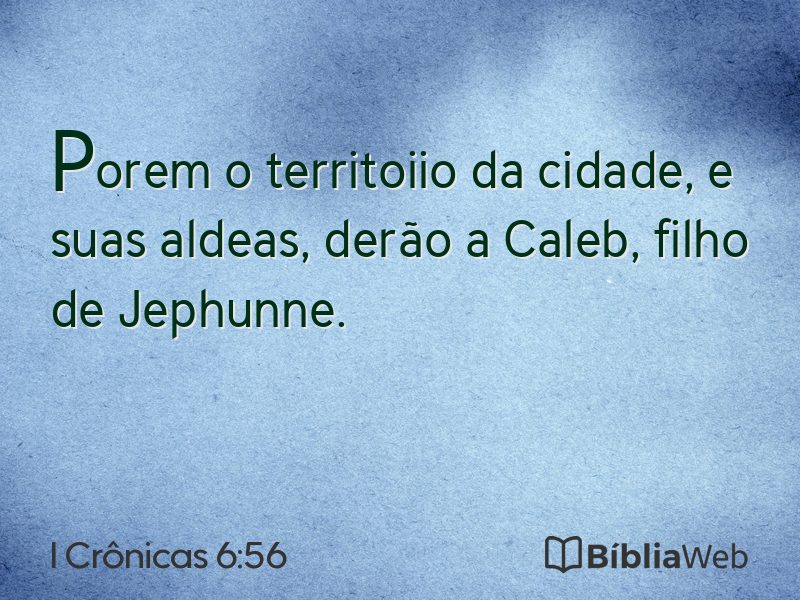 I Crônicas 6:56 em imagem para compartilhar