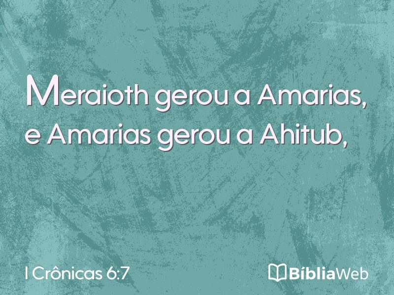 I Crônicas 6:7 em imagem para compartilhar