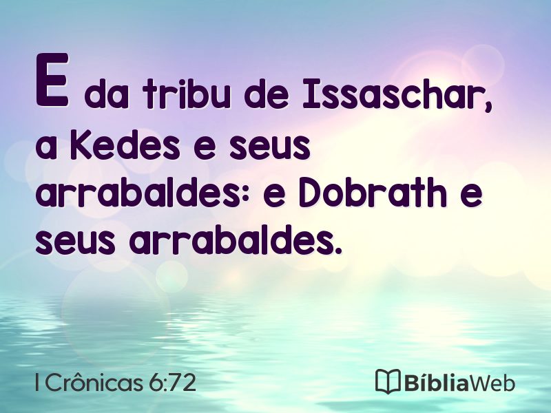 I Crônicas 6:72 em imagem para compartilhar