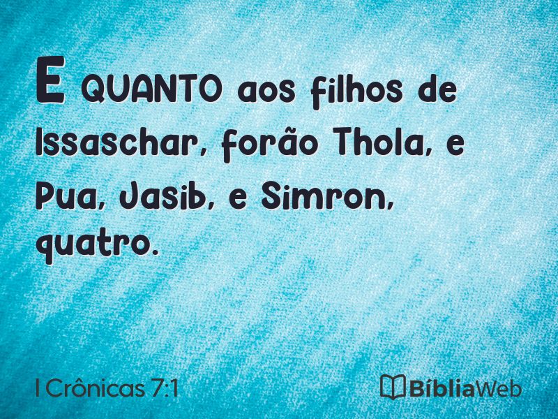I Crônicas 7:1 em imagem para compartilhar