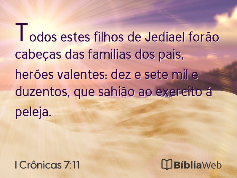 I Crônicas 7:11 em imagem para compartilhar