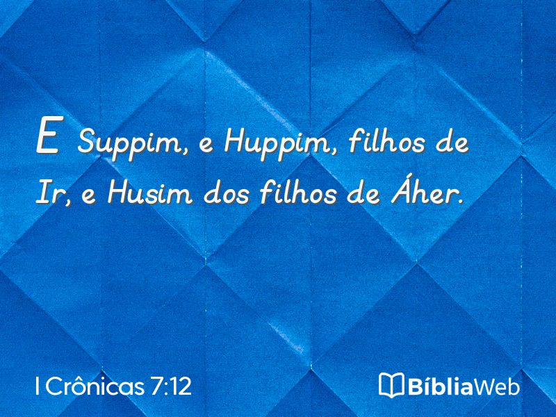 I Crônicas 7:12 em imagem para compartilhar