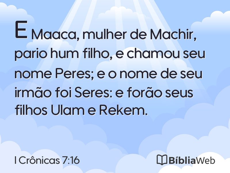 I Crônicas 7:16 em imagem para compartilhar