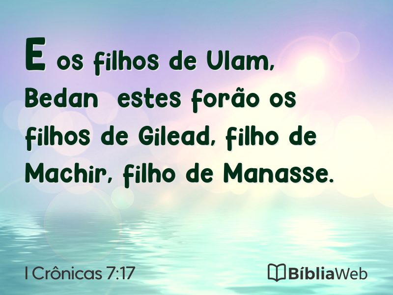 I Crônicas 7:17 em imagem para compartilhar