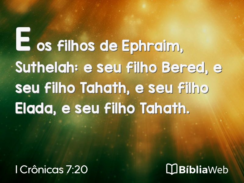 I Crônicas 7:20 em imagem para compartilhar