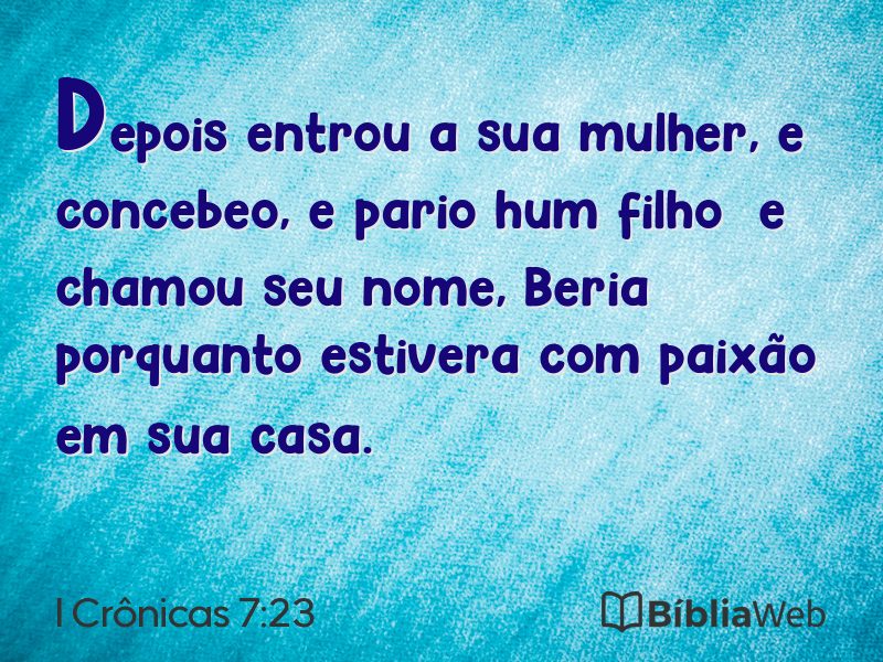 I Crônicas 7:23 em imagem para compartilhar