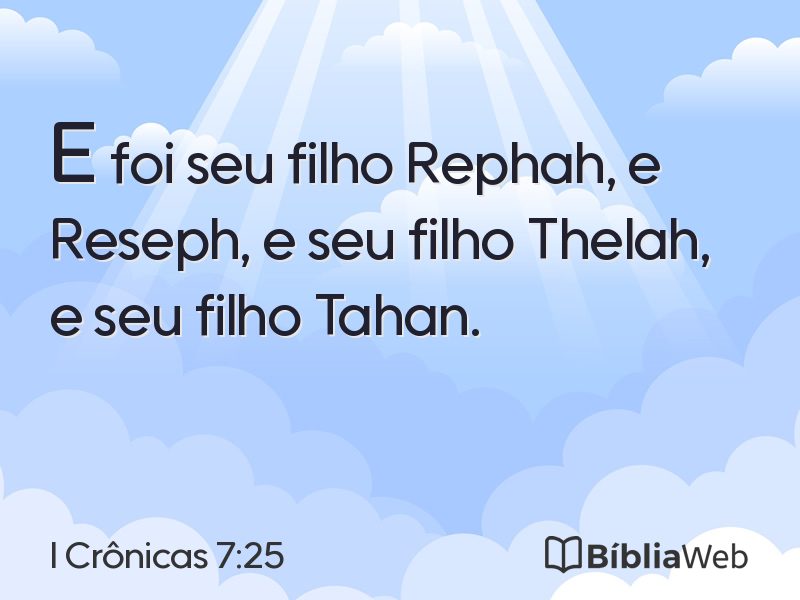I Crônicas 7:25 em imagem para compartilhar