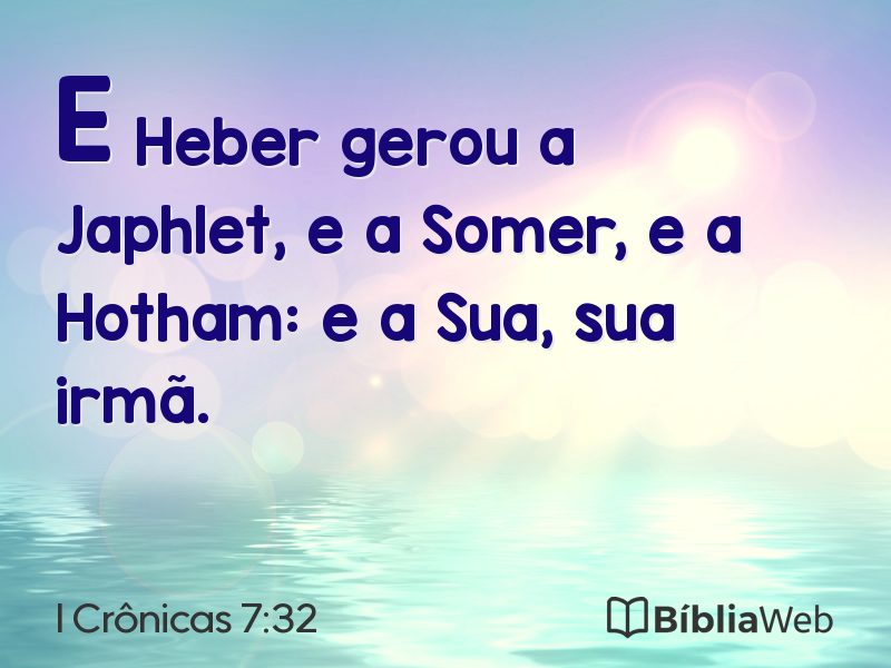 I Crônicas 7:32 em imagem para compartilhar