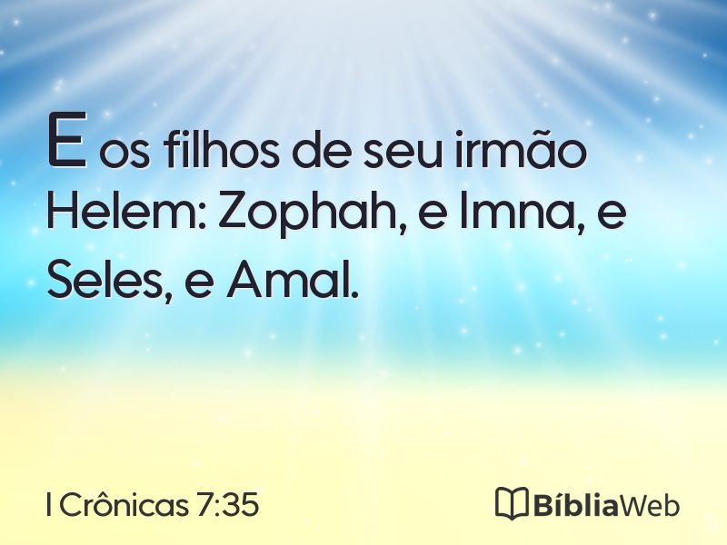 I Crônicas 7:35 em imagem para compartilhar